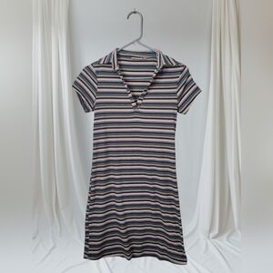 SO Striped Skater Dress Size Juniors Small